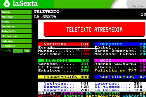 programación de mega teletexto.